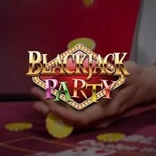 Blackjack Party logo by Evolution Monster Casino
