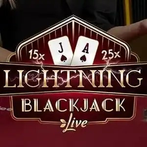 Lightning Blackjack logo by Evolution at Monster Casino