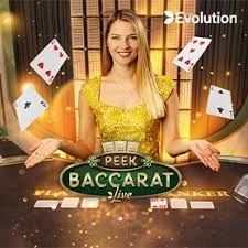 Peek Baccarat logo – Live Dealer by Evolution at Monster Casino